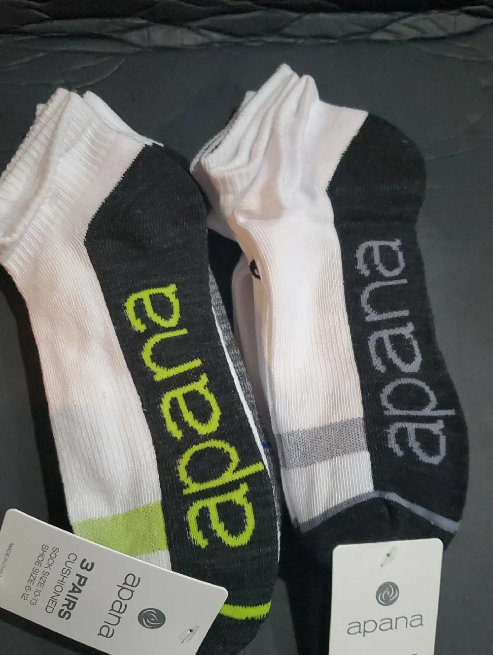 Apana white‎ multi 6pairs of cushioned socks brand new